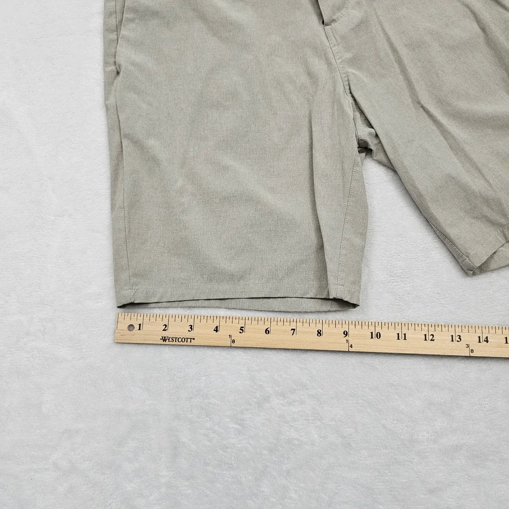 Vuori Hybrid Shorts Mens 32 Khaki Tan Aim Stretch Boardshorts Chino Surf Outdoor